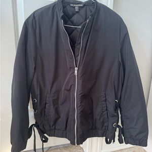 Zara Black Bomber Jacket